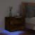 Noptieră montată pe perete cu lumini LED, stejar fumuriu GartenMobel Dekor