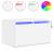 Noptiere montate pe perete cu lumini LED, 2 buc., alb GartenMobel Dekor