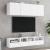 Comode TV de perete, 2 buc., alb, 40x30x30 cm, lemn prelucrat GartenMobel Dekor