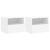 Comode TV de perete, 2 buc., alb, 40x30x30 cm, lemn prelucrat GartenMobel Dekor