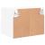 Comode TV de perete, 2 buc., alb, 40x30x30 cm, lemn prelucrat GartenMobel Dekor