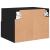 Comode TV de perete, 2 buc., negru, 40x30x30 cm, lemn prelucrat GartenMobel Dekor