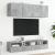 Comode TV de perete, 2 buc., gri beton, 40x30x30 cm, lemn GartenMobel Dekor