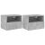 Comode TV de perete, 2 buc., gri beton, 40x30x30 cm, lemn GartenMobel Dekor
