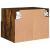 Comodă TV de perete stejar fumuriu 40x30x30 cm lemn prelucrat GartenMobel Dekor