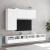 Dulap TV de perete, 2 buc, alb, 60x30x30 cm, lemn prelucrat GartenMobel Dekor