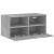 Comodă TV de perete, gri beton, 60x30x30 cm, lemn prelucrat GartenMobel Dekor