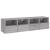 Comode TV de perete, 2 buc., gri sonoma, 60x30x30 cm, lemn GartenMobel Dekor