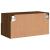 Comodă TV de perete, stejar maro, 60x30x30 cm, lemn prelucrat GartenMobel Dekor