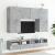 Comode TV de perete, gri beton, 80x30x30 cm, lemn prelucrat GartenMobel Dekor