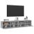Comode TV de perete, 2 buc., gri beton, 80x30x30 cm, lemn GartenMobel Dekor