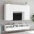 Dulapuri TV de perete 2 buc. alb 100x30x30 cm lemn compozit GartenMobel Dekor