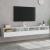Dulapuri TV de perete 2 buc. alb 100x30x30 cm lemn compozit GartenMobel Dekor