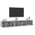 Comode TV de perete, 2 buc., gri beton, 100x30x30 cm, lemn GartenMobel Dekor