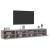 Dulapuri TV de perete 2 buc. gri sonoma 100x30x30 cm lemn GartenMobel Dekor