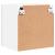 Comode TV de perete, 2 buc., alb, 40,5x30x40 cm, lemn prelucrat GartenMobel Dekor