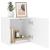 Comode TV de perete, 2 buc., alb, 40,5x30x40 cm, lemn prelucrat GartenMobel Dekor
