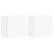 Comode TV de perete, 2 buc., alb, 40,5x30x40 cm, lemn prelucrat GartenMobel Dekor