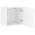 Comode TV de perete, 2 buc., alb, 40,5x30x40 cm, lemn prelucrat GartenMobel Dekor