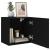Comode TV de perete, 2 buc. negru, 40,5x30x40 cm lemn prelucrat GartenMobel Dekor