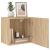 Comode TV de perete, 2 buc., stejar sonoma, 40,5x30x40 cm, lemn GartenMobel Dekor
