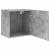 Comode TV de perete, 2 buc. gri beton, 40,5x30x40 cm, lemn GartenMobel Dekor