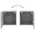 Comode TV de perete, 2 buc. gri beton, 40,5x30x40 cm, lemn GartenMobel Dekor