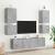 Comode TV de perete, 2 buc. gri beton, 40,5x30x40 cm, lemn GartenMobel Dekor