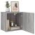Comode TV de perete, 2 buc., gri sonoma, 40,5x30x40 cm, lemn GartenMobel Dekor