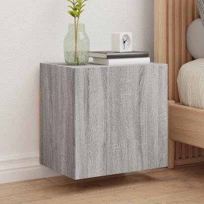 Comode TV de perete, 2 buc., gri sonoma, 40,5x30x40 cm, lemn GartenMobel Dekor
