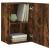 Comodă TV de perete stejar fumuriu 40,5x30x60 cm lemn prelucrat GartenMobel Dekor