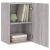 Comodă TV de perete, gri sonoma 40,5x30x60 cm lemn prelucrat GartenMobel Dekor
