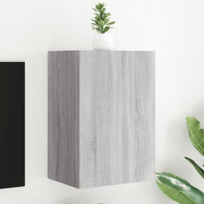 Comodă TV de perete, gri sonoma 40,5x30x60 cm lemn prelucrat GartenMobel Dekor