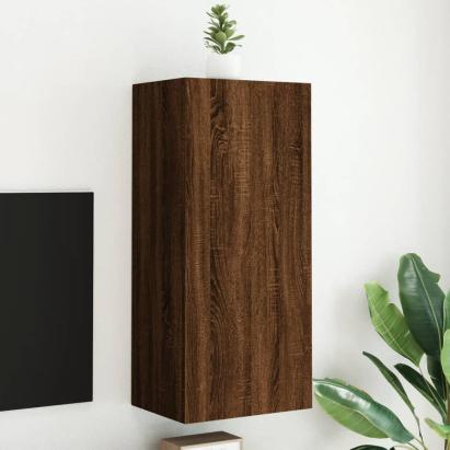 Comodă TV de perete, stejar maro, 40,5x30x90 cm, lemn prelucrat GartenMobel Dekor