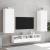 Comodă TV de perete, alb, 40,5x30x102 cm, lemn prelucrat GartenMobel Dekor