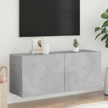 Comodă TV de perete, gri beton, 100x30x41 cm GartenMobel Dekor