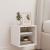 Comode TV de perete cu lumini LED, alb, 30x28,5x30 cm GartenMobel Dekor