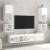 Comode TV de perete cu lumini LED, alb, 30x28,5x30 cm GartenMobel Dekor