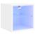 Comode TV de perete cu lumini LED, alb, 30x28,5x30 cm GartenMobel Dekor