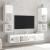 Comode TV de perete cu lumini LED, 2 buc., alb, 30x28,5x30 cm GartenMobel Dekor