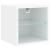 Comode TV de perete cu lumini LED, 2 buc., alb, 30x28,5x30 cm GartenMobel Dekor