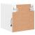Comode TV de perete cu lumini LED, 2 buc., alb, 30x28,5x30 cm GartenMobel Dekor