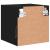 Comode TV de perete cu lumini LED, 2 buc., negru, 30x28,5x30 cm GartenMobel Dekor