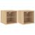 Comode TV de perete cu lumini LED 2 buc. stejar 30x28,5x30 cm GartenMobel Dekor