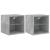Comode TV de perete cu lumini LED 2 buc. gri beton 30x28,5x30cm GartenMobel Dekor