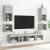 Comode TV de perete cu lumini LED 2 buc. gri beton 30x28,5x30cm GartenMobel Dekor