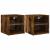 Comode TV cu lumini LED, 2 buc., stejar fumuriu, 30x28,5x30 cm GartenMobel Dekor