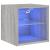 Comodă TV de perete cu lumini LED, gri sonoma 30x28,5x30 cm GartenMobel Dekor