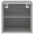 Comodă TV de perete cu lumini LED, gri sonoma 30x28,5x30 cm GartenMobel Dekor
