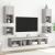 Comode TV cu lumini LED, 2 buc., gri sonoma, 30x28,5x30 cm GartenMobel Dekor